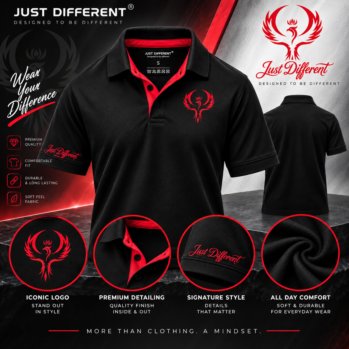 Just Different Signature Polo