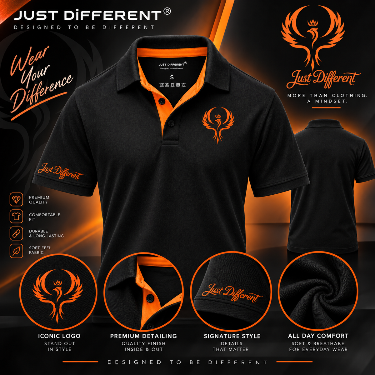 Just Different Signature Polo